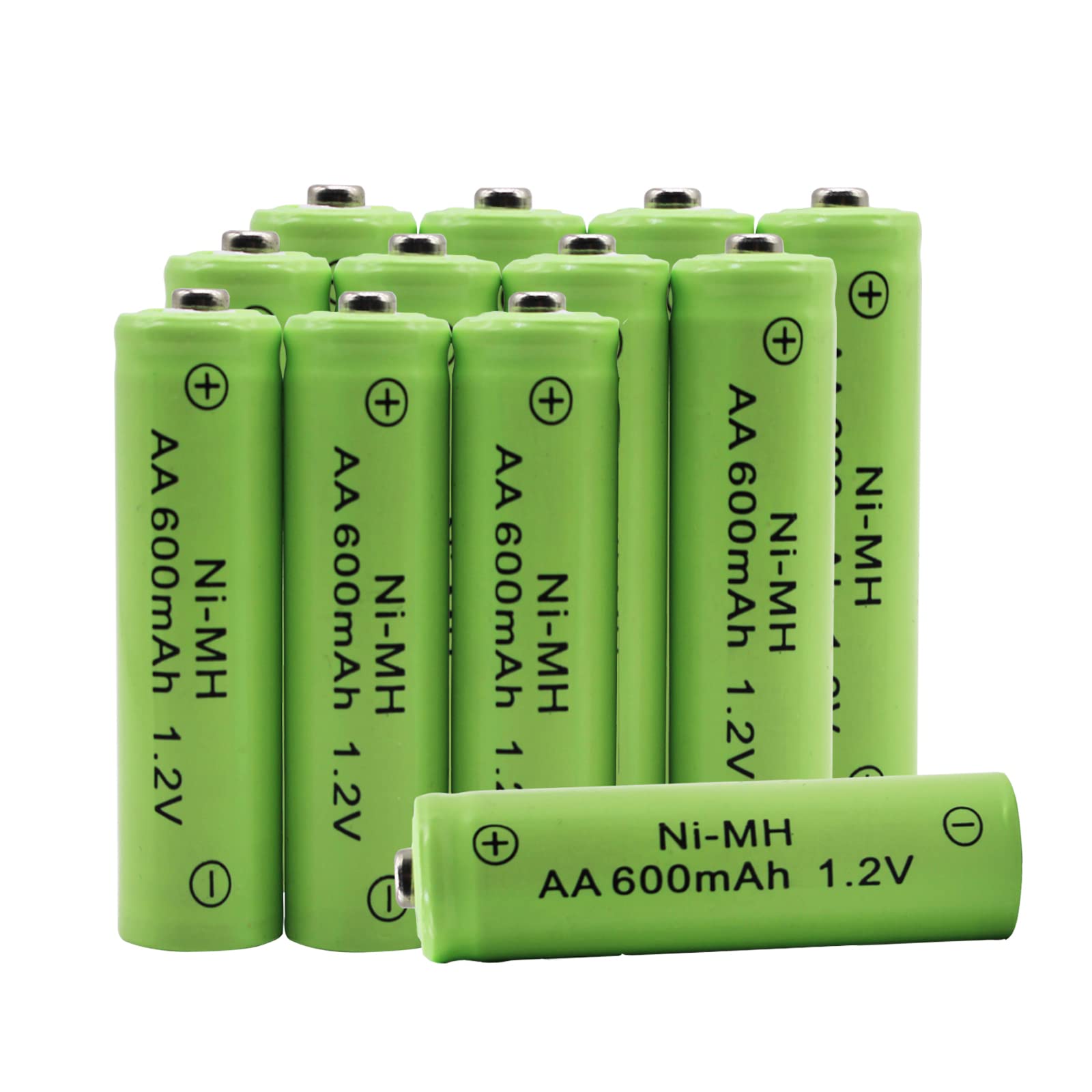 Amazon.co.jp: 単3 単3形 単三 充電式 電池 AA 600mAh1.2V ニッケル